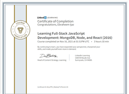 Learning Full-Stack JavaScript Development: MongoDB, Node, and React (2016)